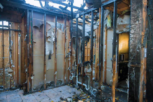 Professional Fire Damage Cleanup technician working in Rocky Hill, NJ